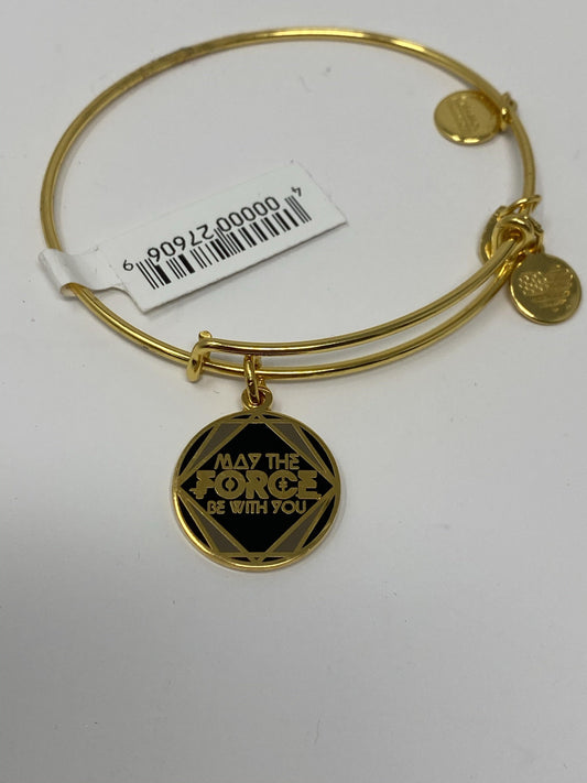 Disney Star Wars May the Force Be With You Gold Alex and Ani Bracelet - World of Treasures