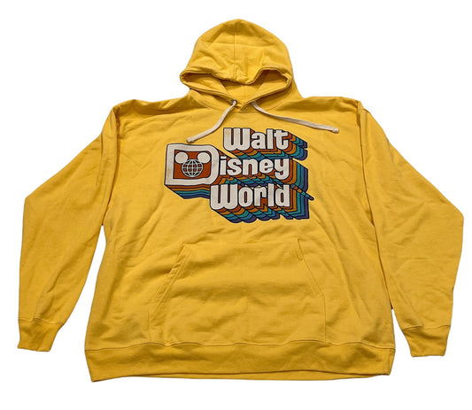 Walt Disney World Retro Hoodie for Adults-Yellow