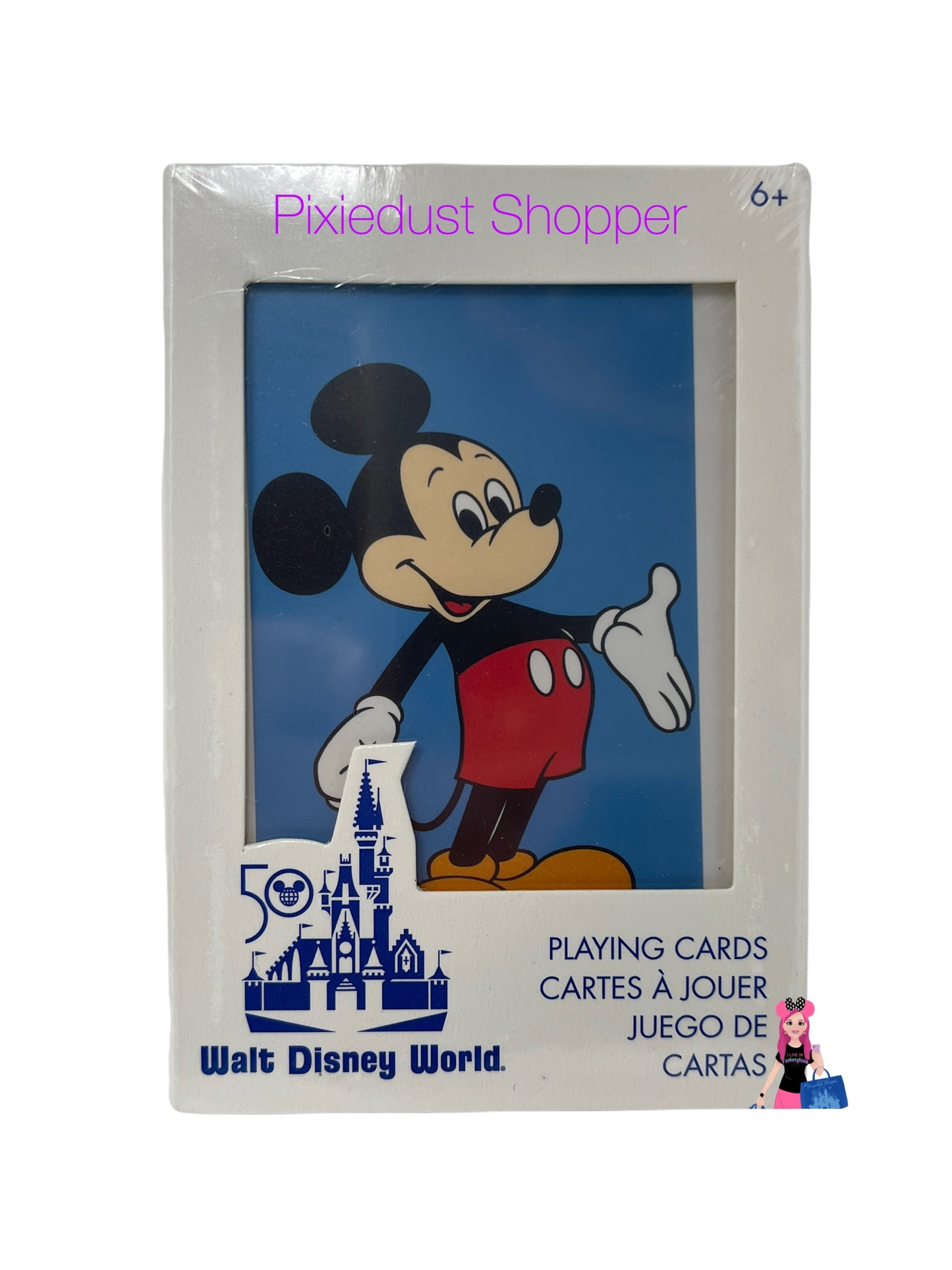 Walt Disney World 50th Anniversary Vault Collection Mickey Playing Cards