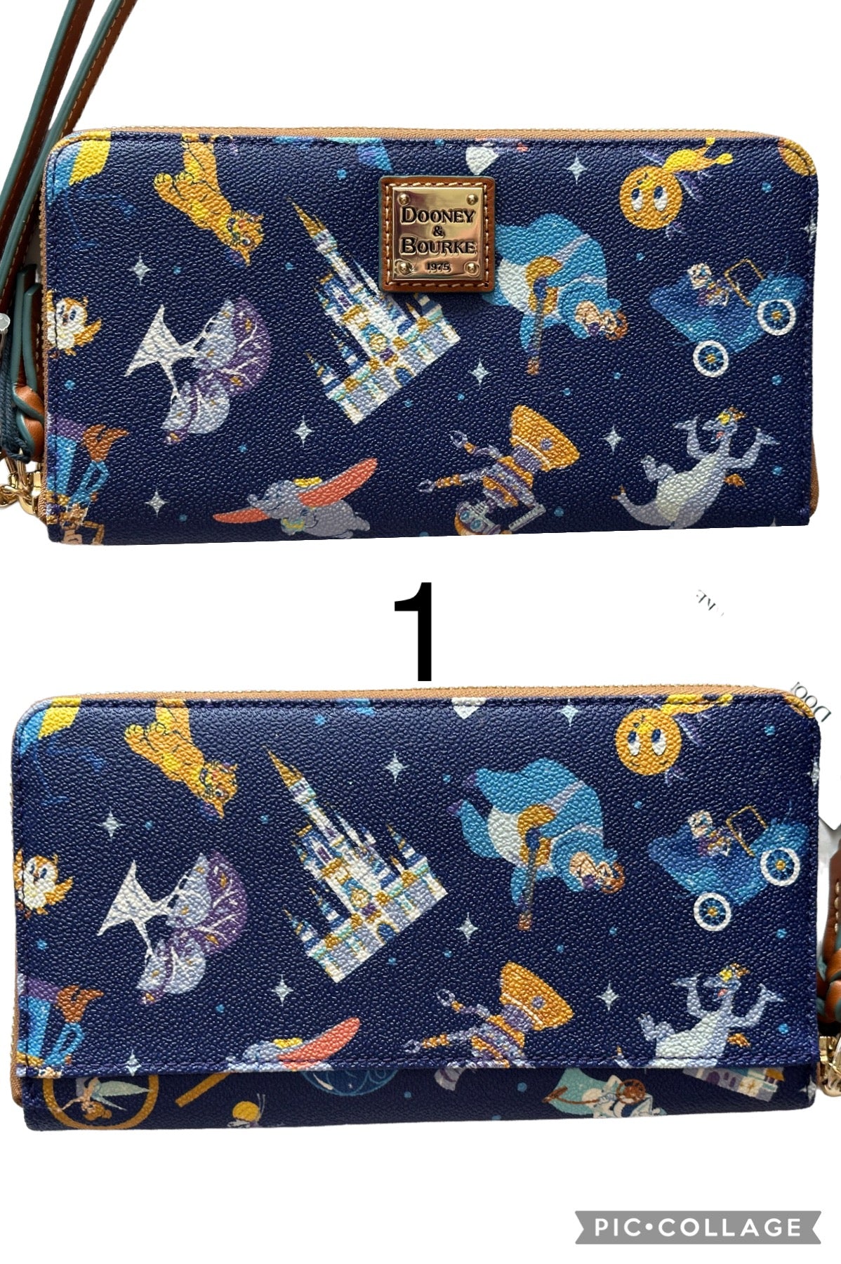 Disney World 50th Anniversary Dooney & Bourke Wallet Wristlet