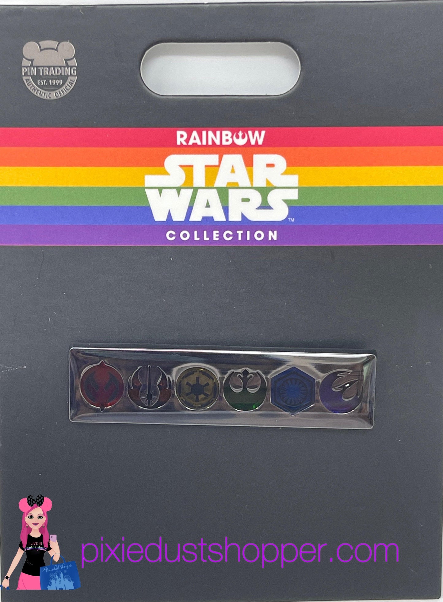 Disney Rainbow Collection Star Wars Icons Pin - World of Treasures