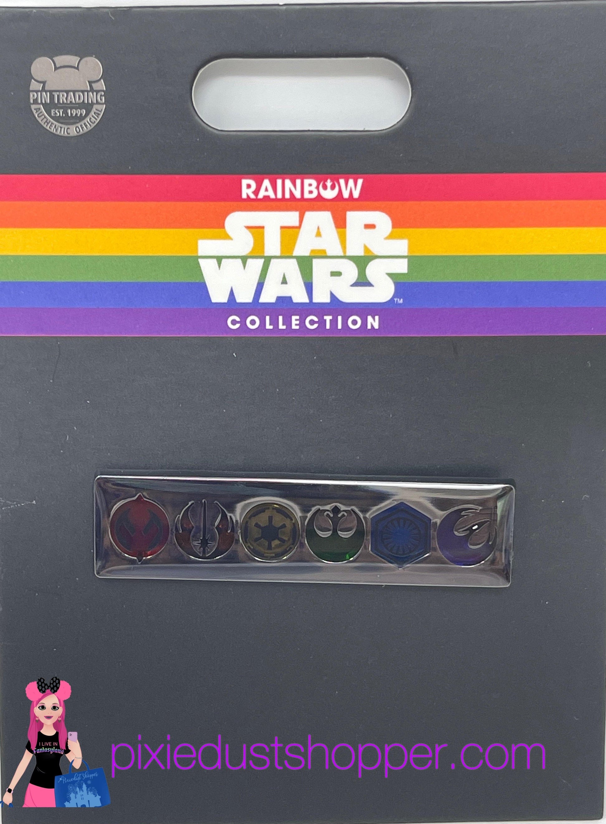 Disney Rainbow Collection Star Wars Icons Pin - World of Treasures