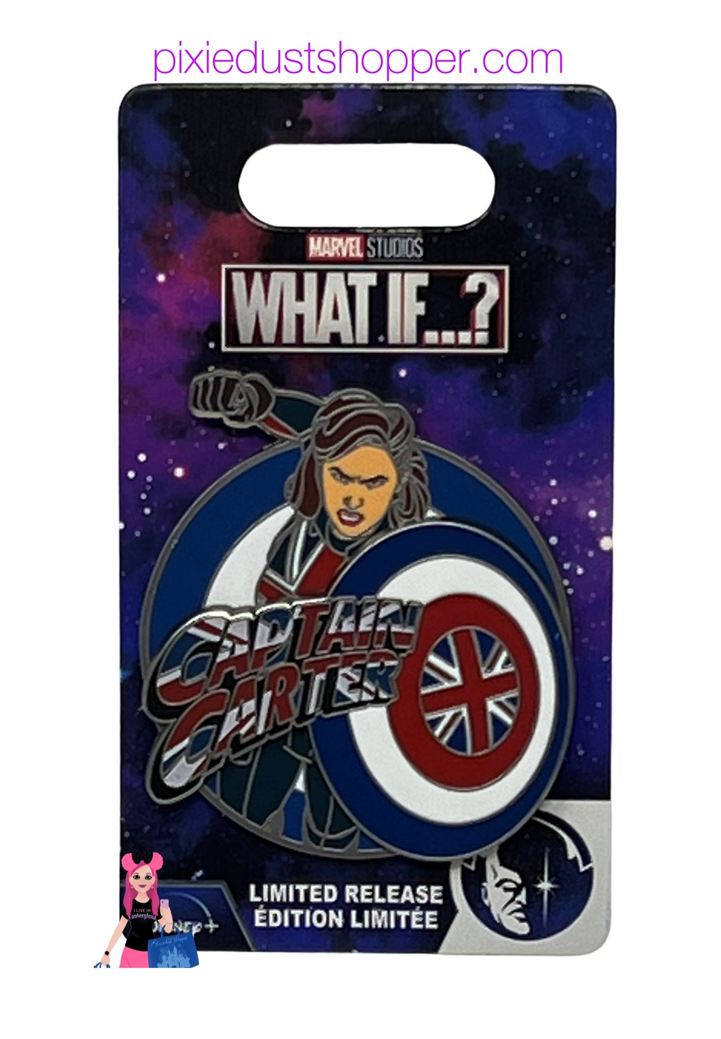 Disney Marvel “What If…?” Captain Carter Pin Limited Release