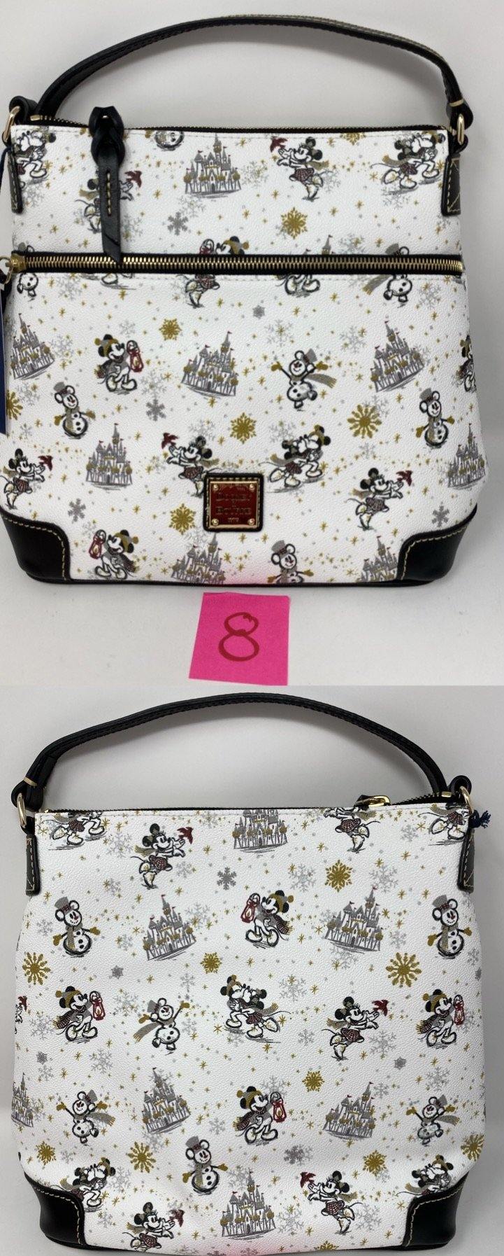 Disney Dooney & Bourke Mickey and Minnie Mouse Holiday Dooney Crossbody Bag Purse - World of Treasures