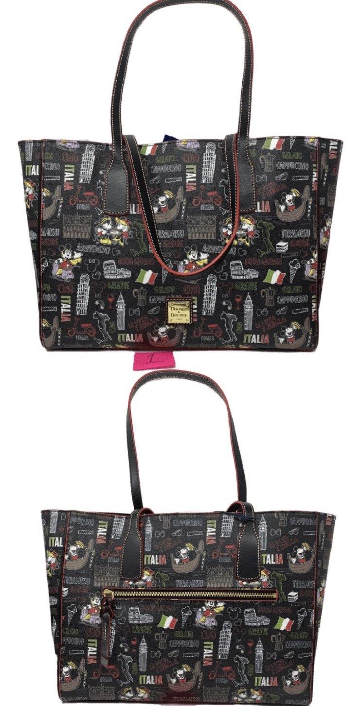 Disney Dooney & Bourke Mickey and Minnie Mouse ''Italia'' Tote Bag Purse - World of Treasures