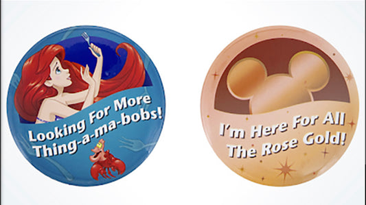 Disney Ariel and Rose Gold 2 Button Set