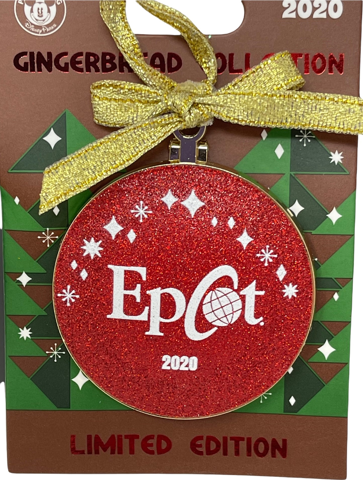 Disney Gingerbread Glitter Ornament Resort Pin-Boardwalk, Contemporary, Polynesi