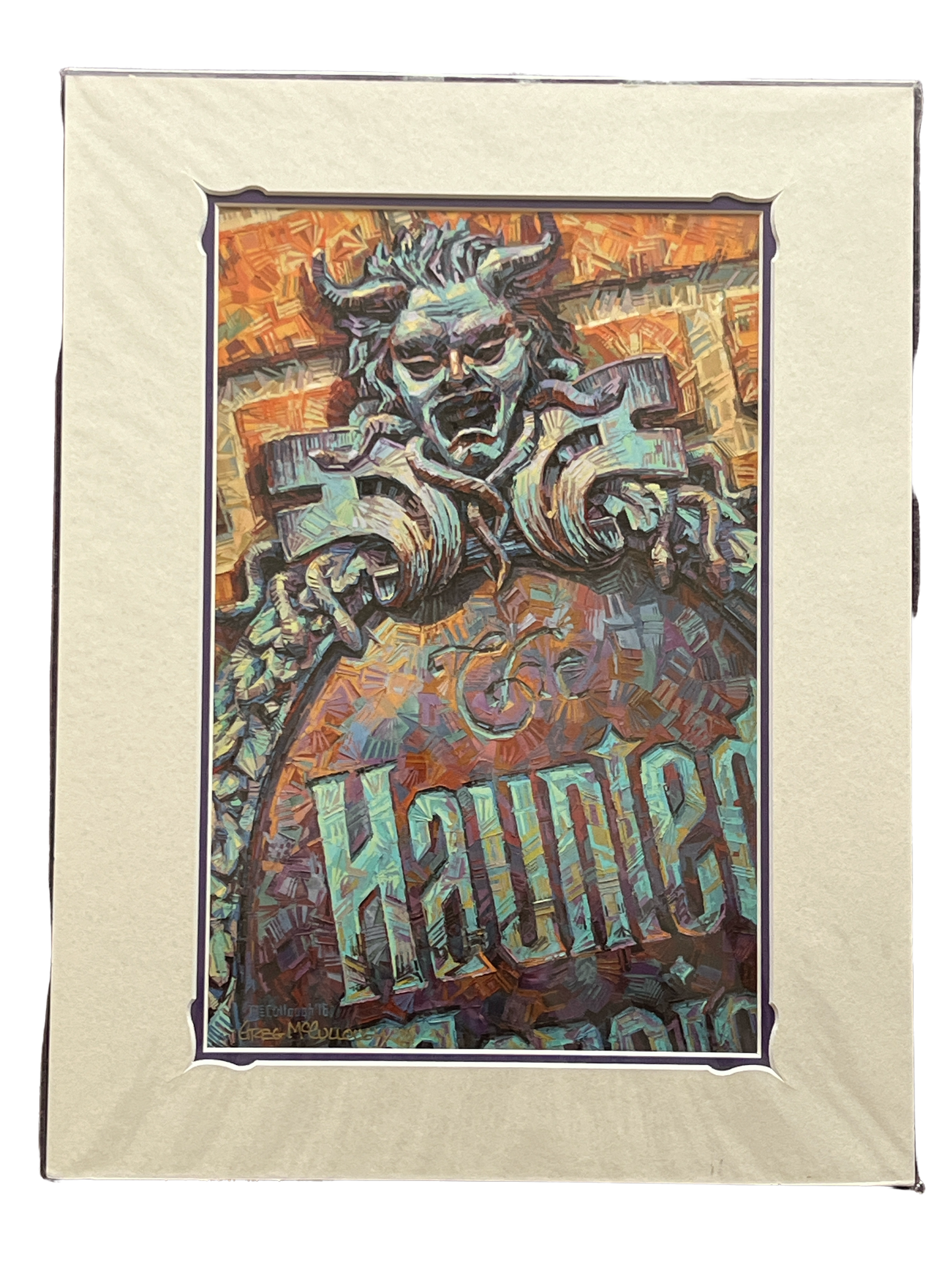 Disney Print “Haunted Mansion” SIGNED by Greg McCullough