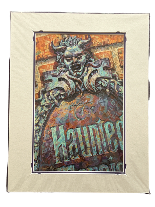 Disney Print “Haunted Mansion” SIGNED by Greg McCullough