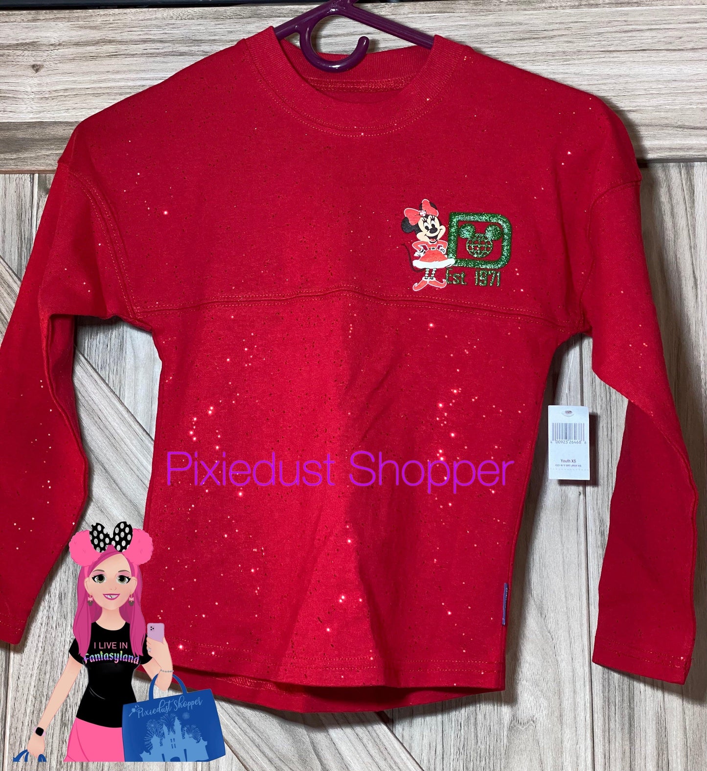 Walt Disney World Minnie Mouse Holiday Spirit Jersey for Kids - World of Treasures