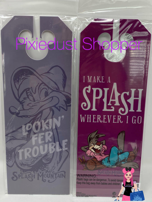 Disney Splash Mountain Brer Rabbit Brer Fox Door Hanger - World of Treasures