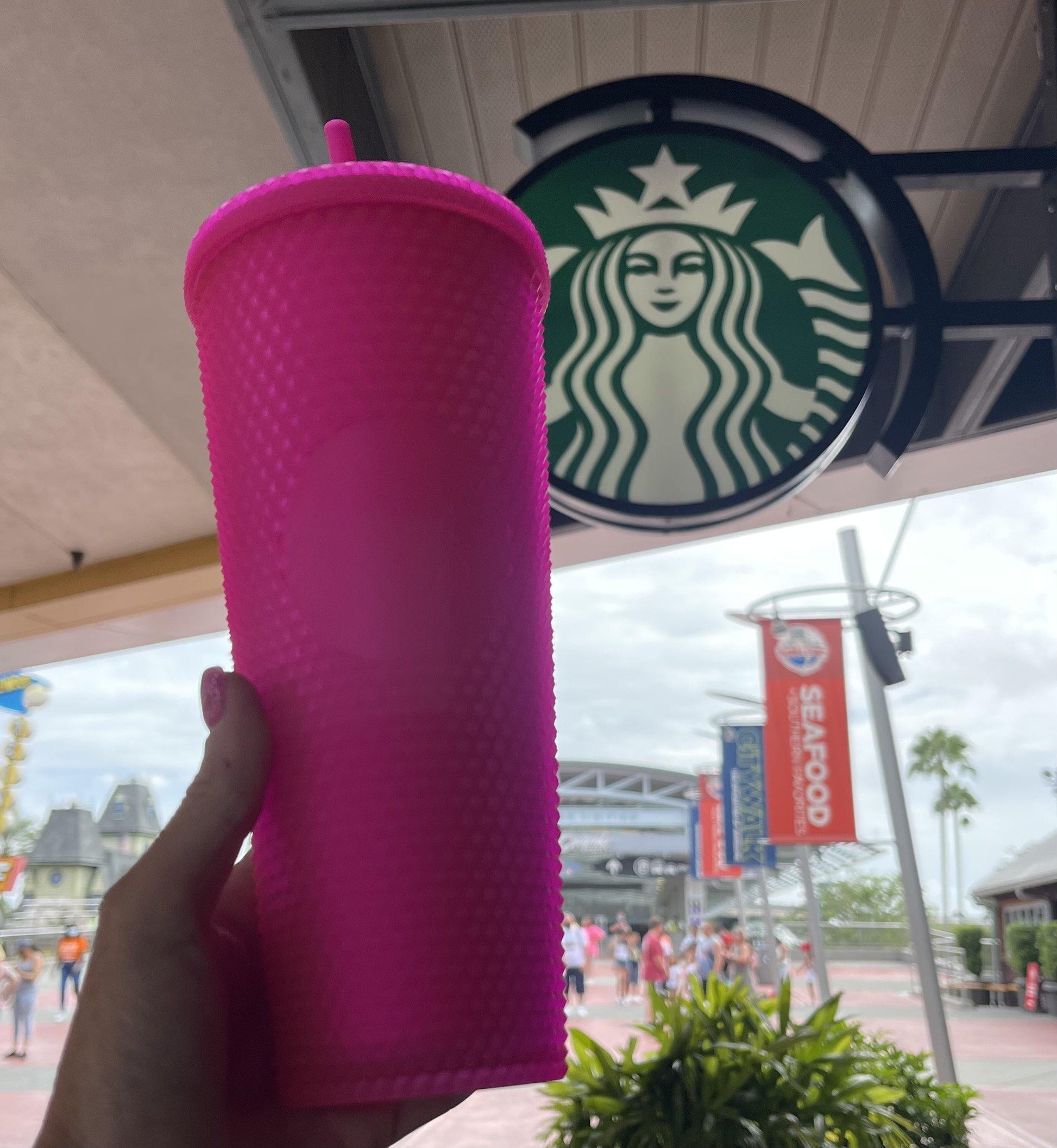 Starbucks Neon Pink Studded Venti 24oz Tumbler Cold Cup Fall 2021 - World of Treasures