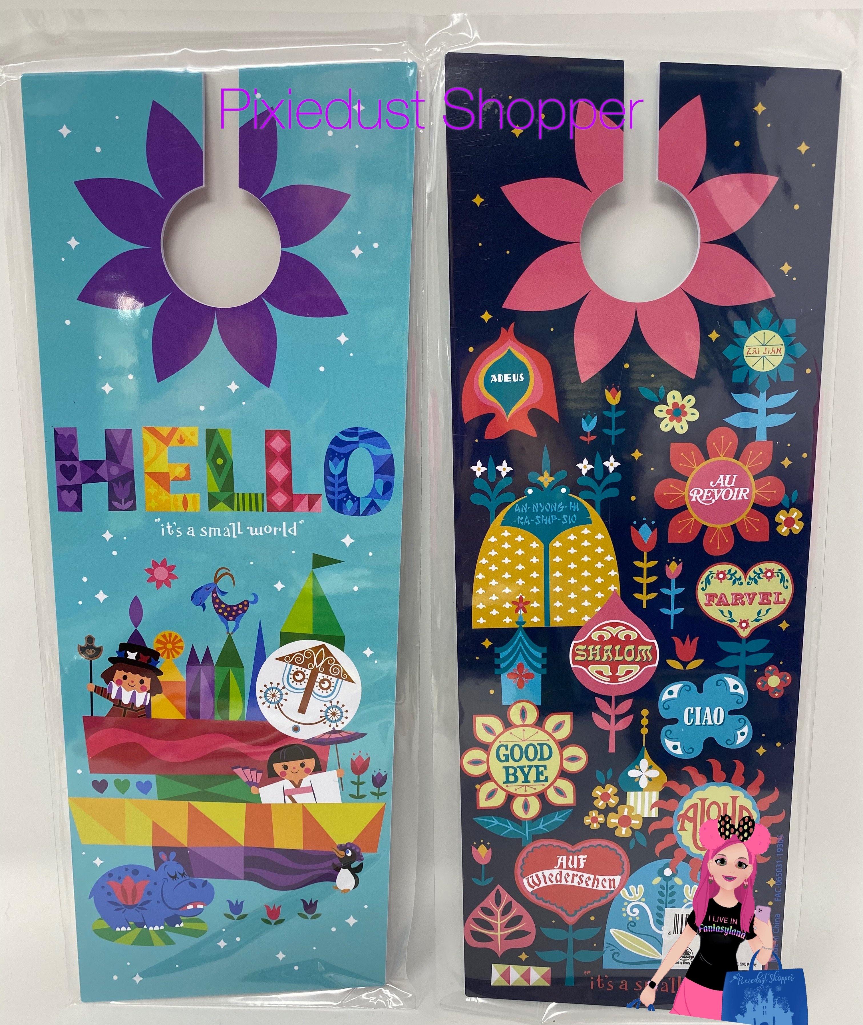 Disney It’s a Small World Hello/Goodbye Double Sided Door Hanger ...