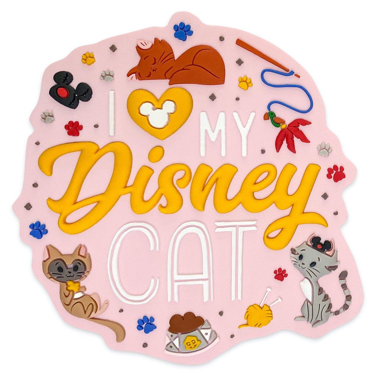 Disney I ♥ My Disney Cat Magnet - World of Treasures