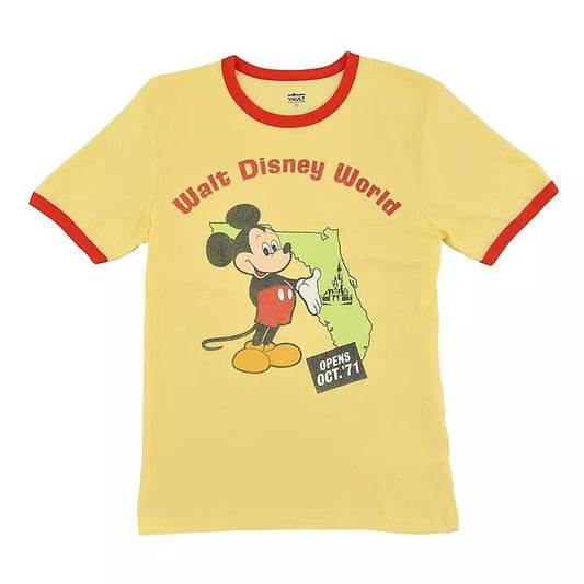 Walt Disney World 50th Anniversary Mickey Florida Ringer Shirt - World of Treasures