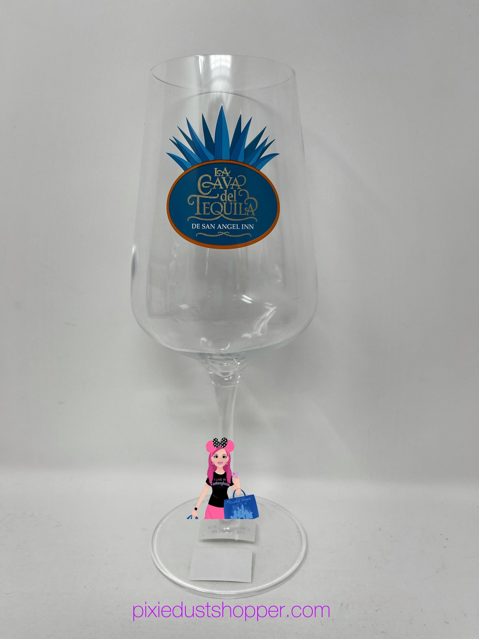 Disney Epcot Mexico La Cava Del Tequila Wine Glass - World of Treasures