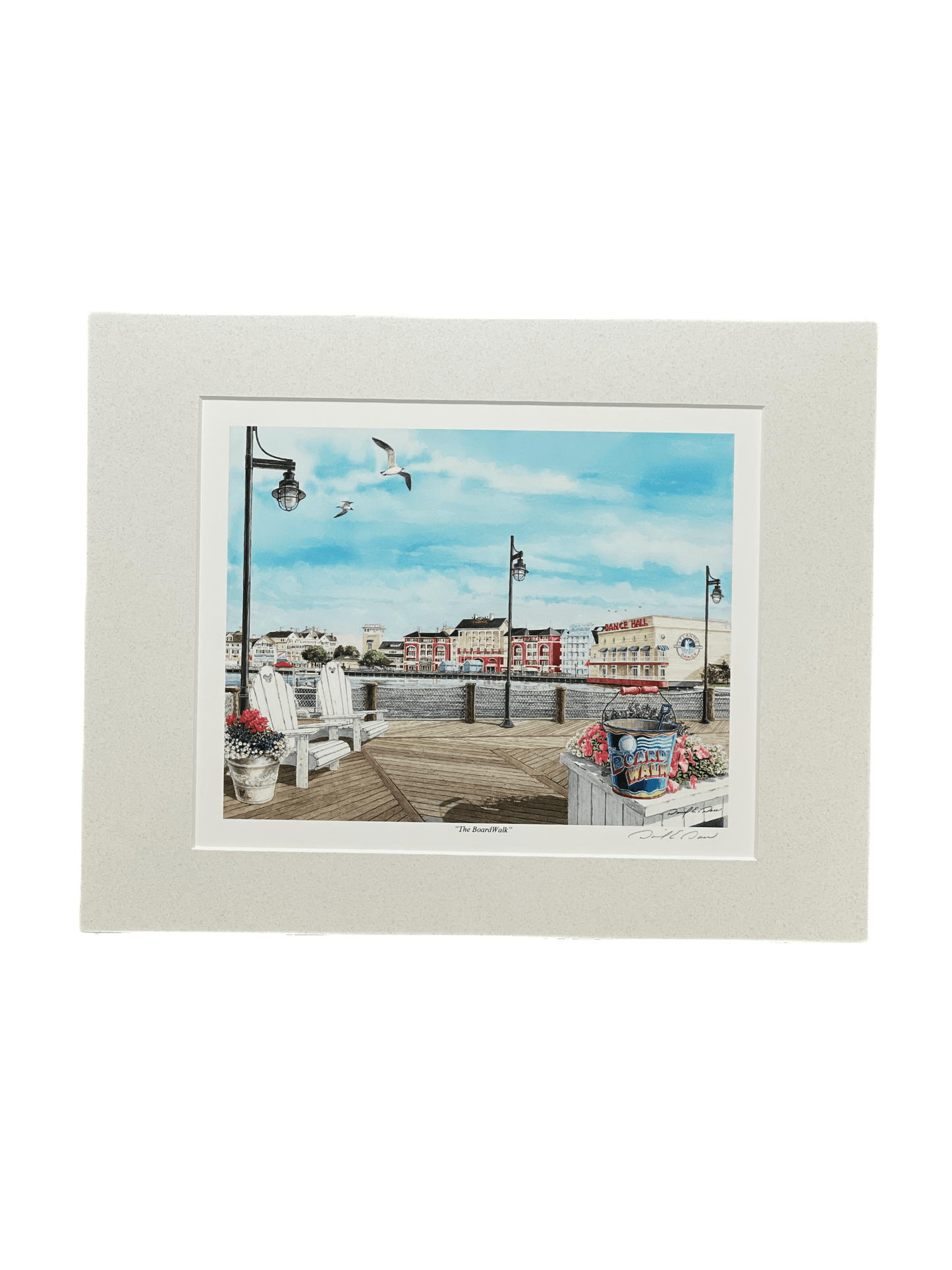 Disney Print “The Boardwalk” by David Doss 14x11” - World of Treasures