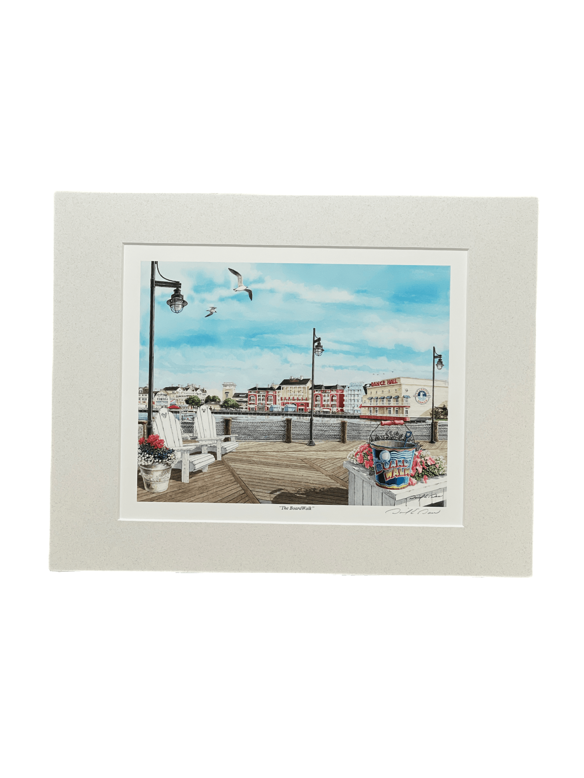 Disney Print “The Boardwalk” by David Doss 14x11” - World of Treasures