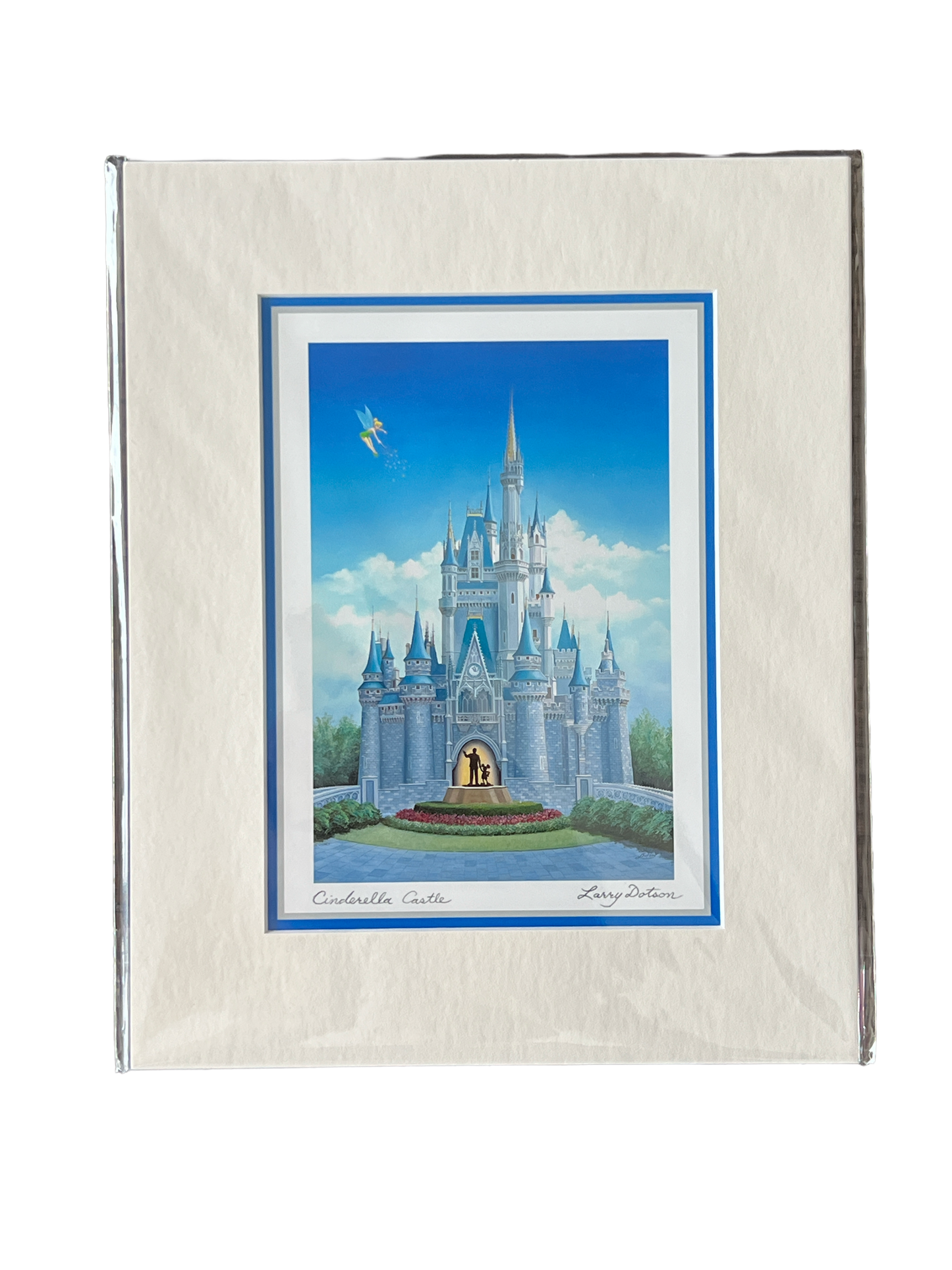 Disney Print “Cinderella Castle” by Larry Dotson 8x10” Matted Print