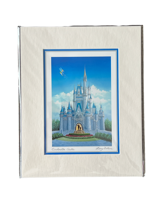 Disney Print “Cinderella Castle” by Larry Dotson 8x10” Matted Print