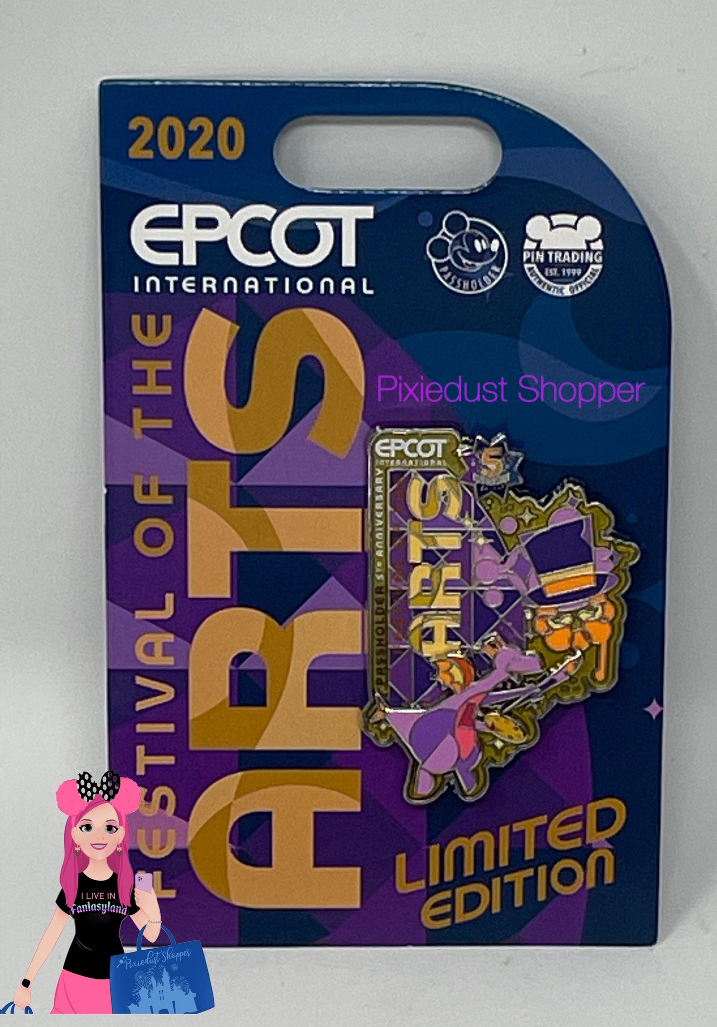 Disney Epcot Festival of Arts 5th Anniversary Figment and Dreamfinder Pin-Limited Edition - World of Treasures