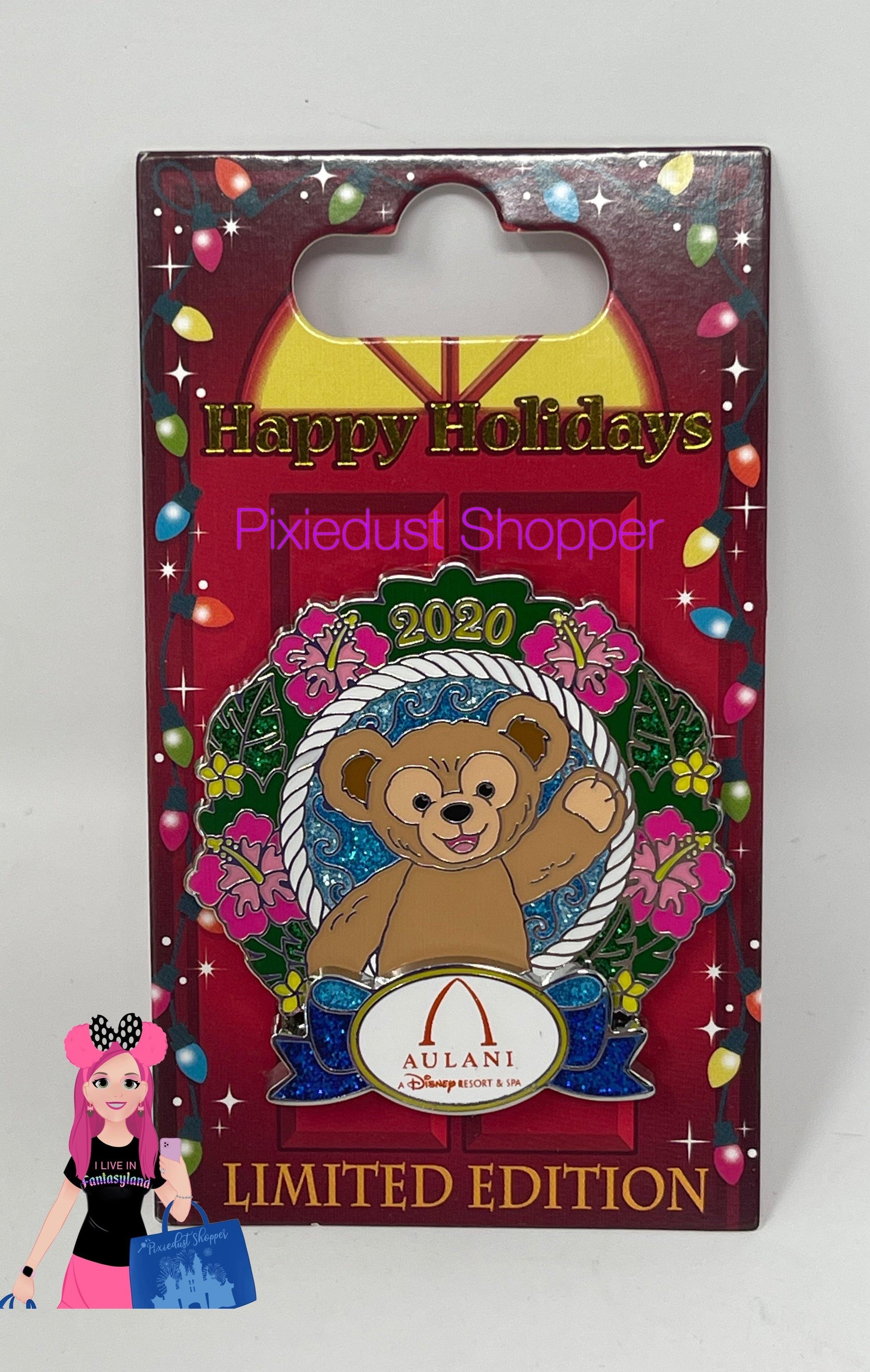 Disney Aulani Resort Wreath 2020 Duffy Pin Limited Edition - World of Treasures