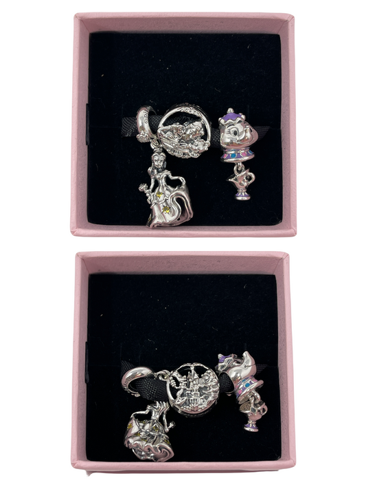 Disney Pandora Beauty and the Beast Three Charm Set