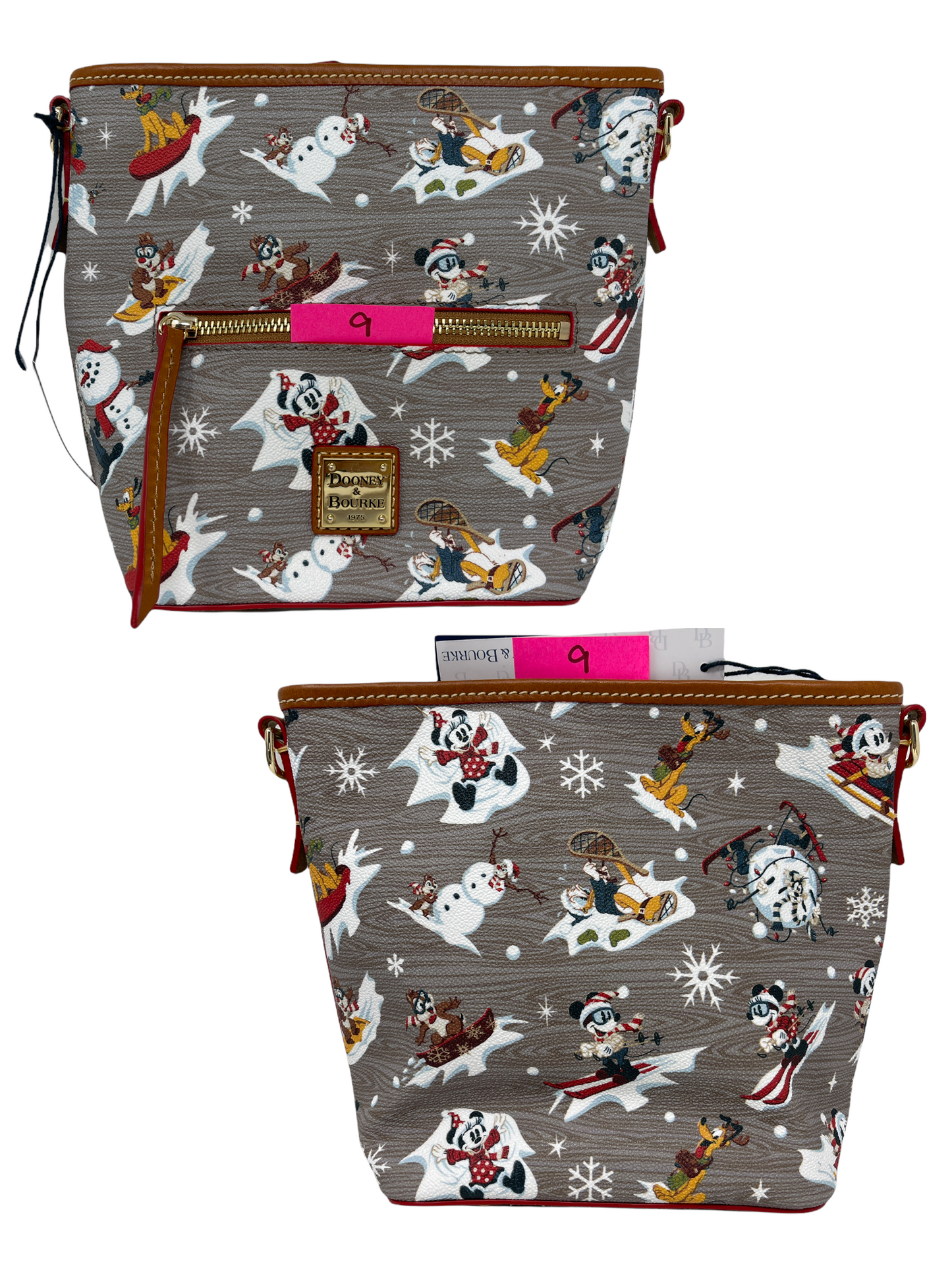 Disney Dooney & Bourke Mickey & Friends Holiday Crossbody Purse-Walts Lodge