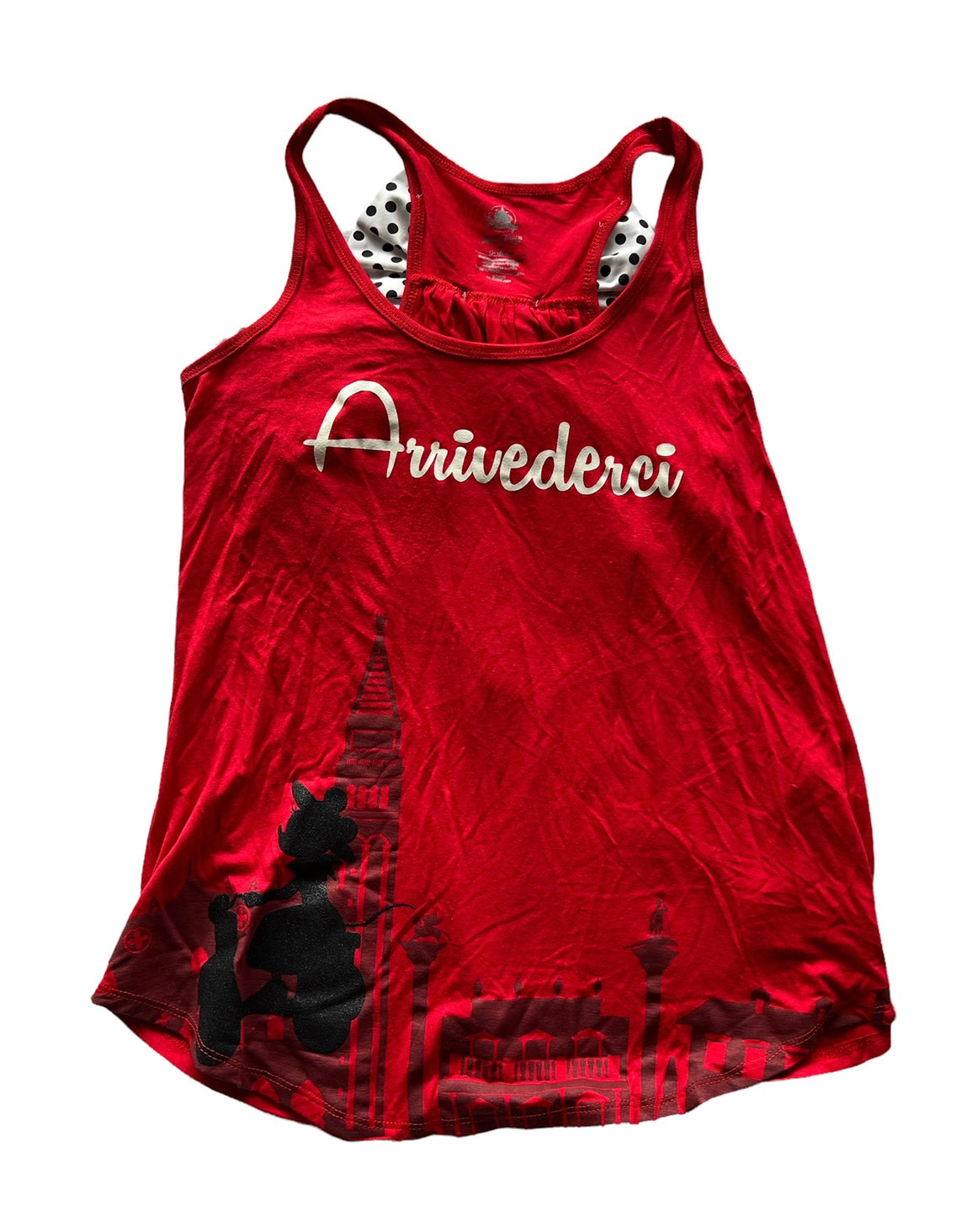 Disney Epcot Italy Arrivederci Minnie Tank Top Shirt