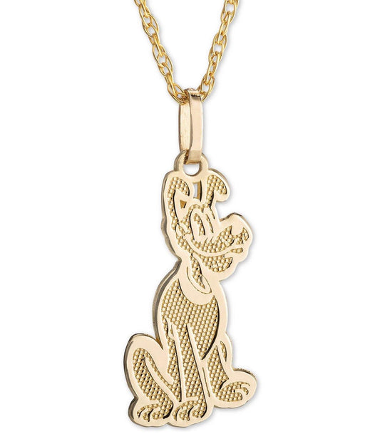 Disney Pluto 14KT Gold 15in. Necklace - World of Treasures