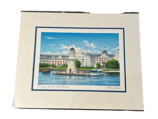 Disney's Yacht Club Resort by Larry Dotson 11x14" Matted Print