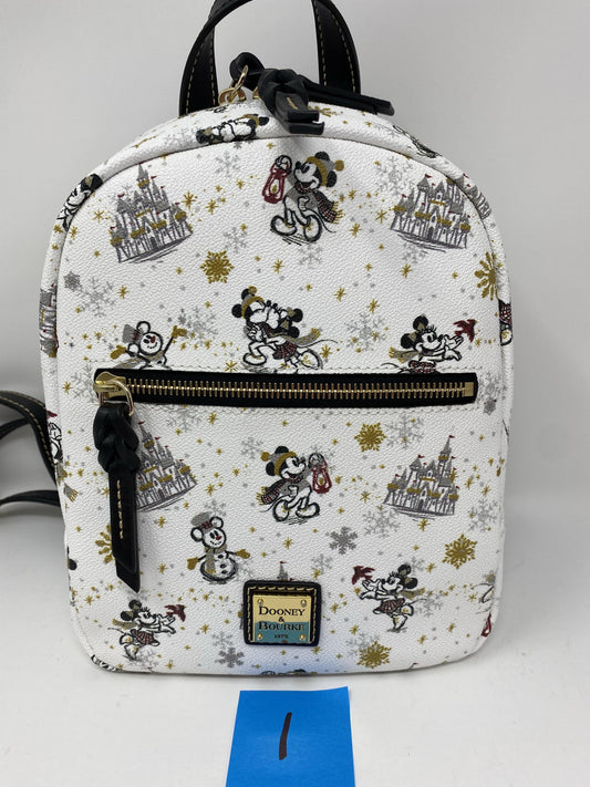 Disney Dooney and Bourke Mickey and Minnie Mouse Holiday Mini Backpack Purse - World of Treasures