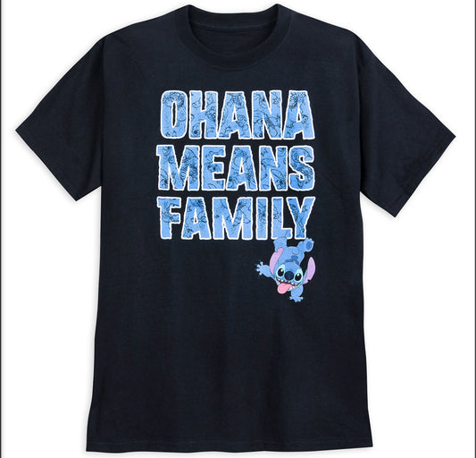 Disney Ohana Means Family Stitch Mens Unisex Shirt