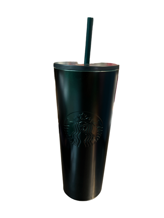 Starbucks Fall 2021 Release Hunter Green Black Ombre Steel Venti Tumbler