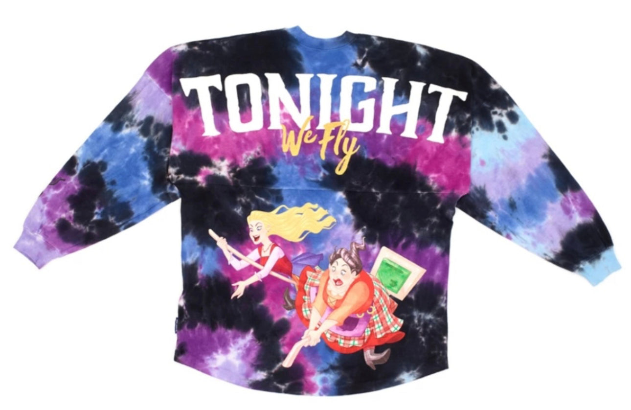 Disney Hocus Pocus Tonight We Fly Tie Dye Spirit Jersey