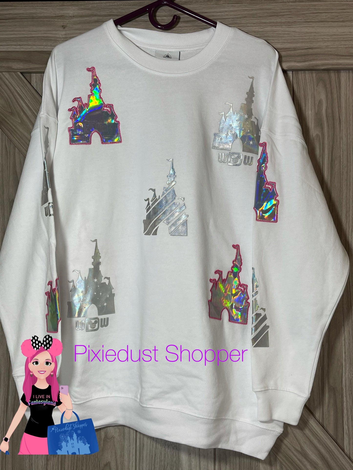 Walt Disney World Cinderella Castle Icon Pullover Sweatshirt for Women - World of Treasures