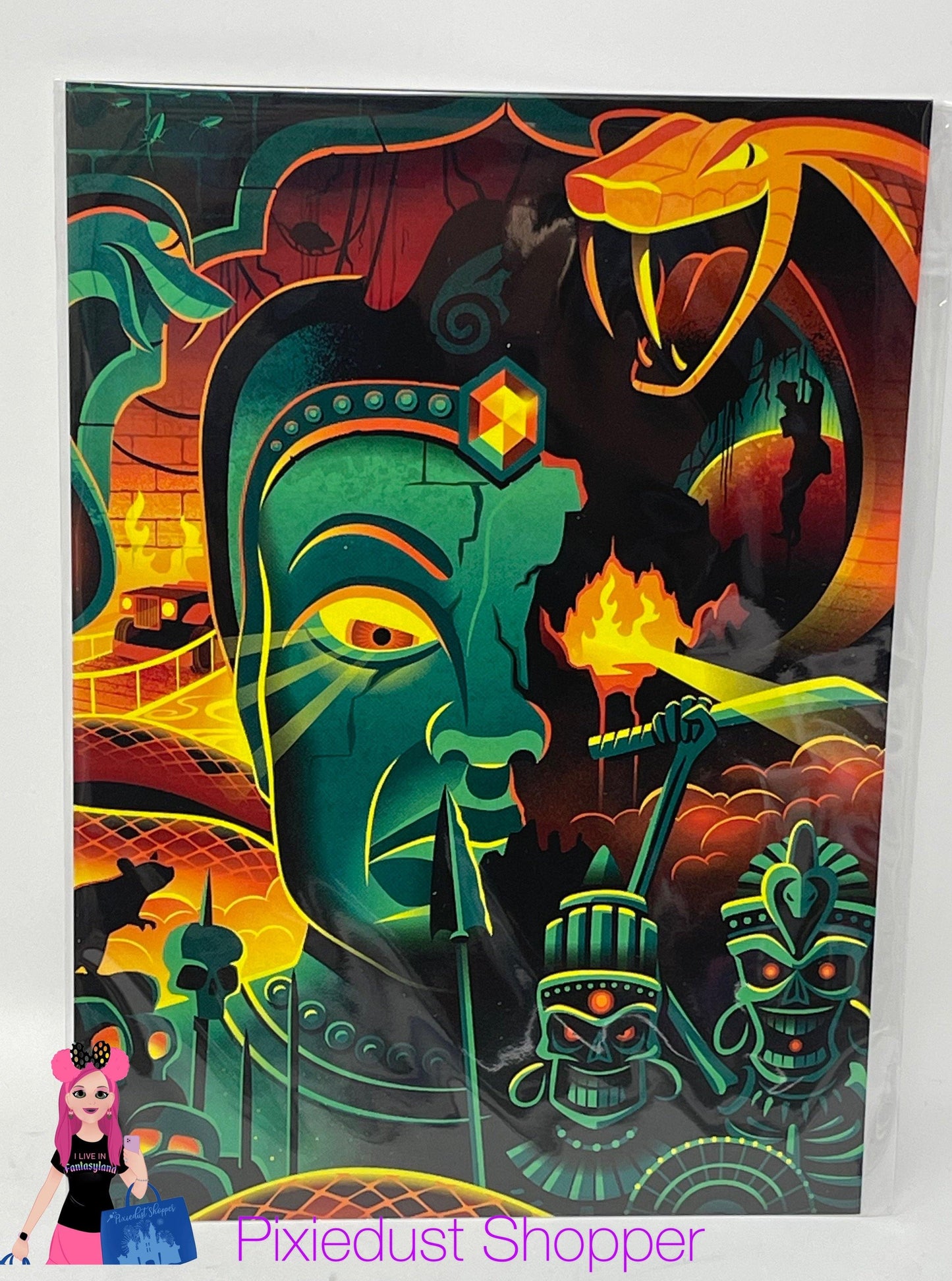 Disney Festival of Arts “You Had to Look, Didn’t You?” Indiana Jones By Jeff Granito 5x7” Postcard - World of Treasures