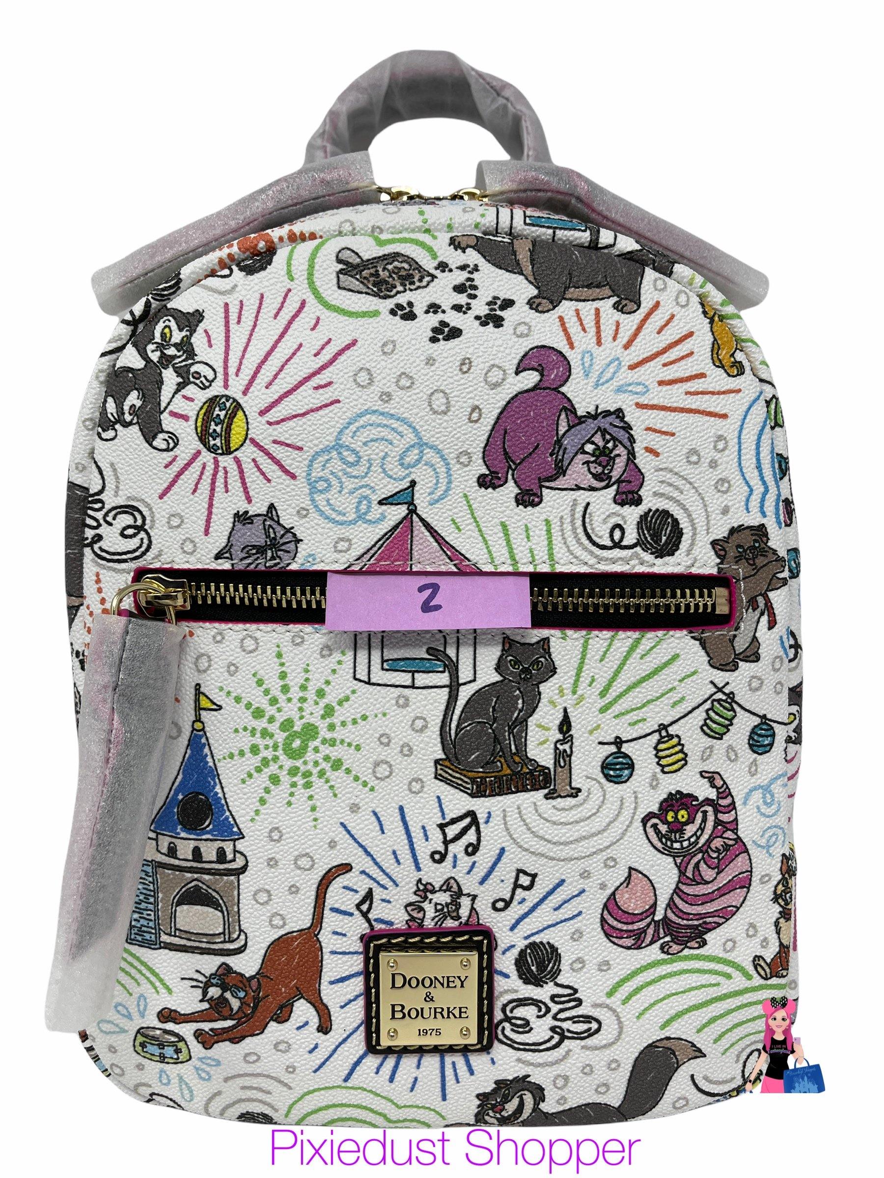 Disney Cats Sketch Dooney & Bourke Backpack - World of Treasures