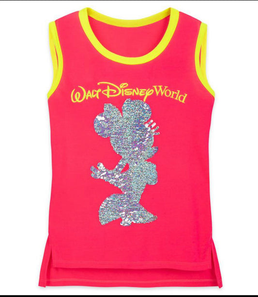 Walt Disney World Minnie Flip Sequin Tank for Girls