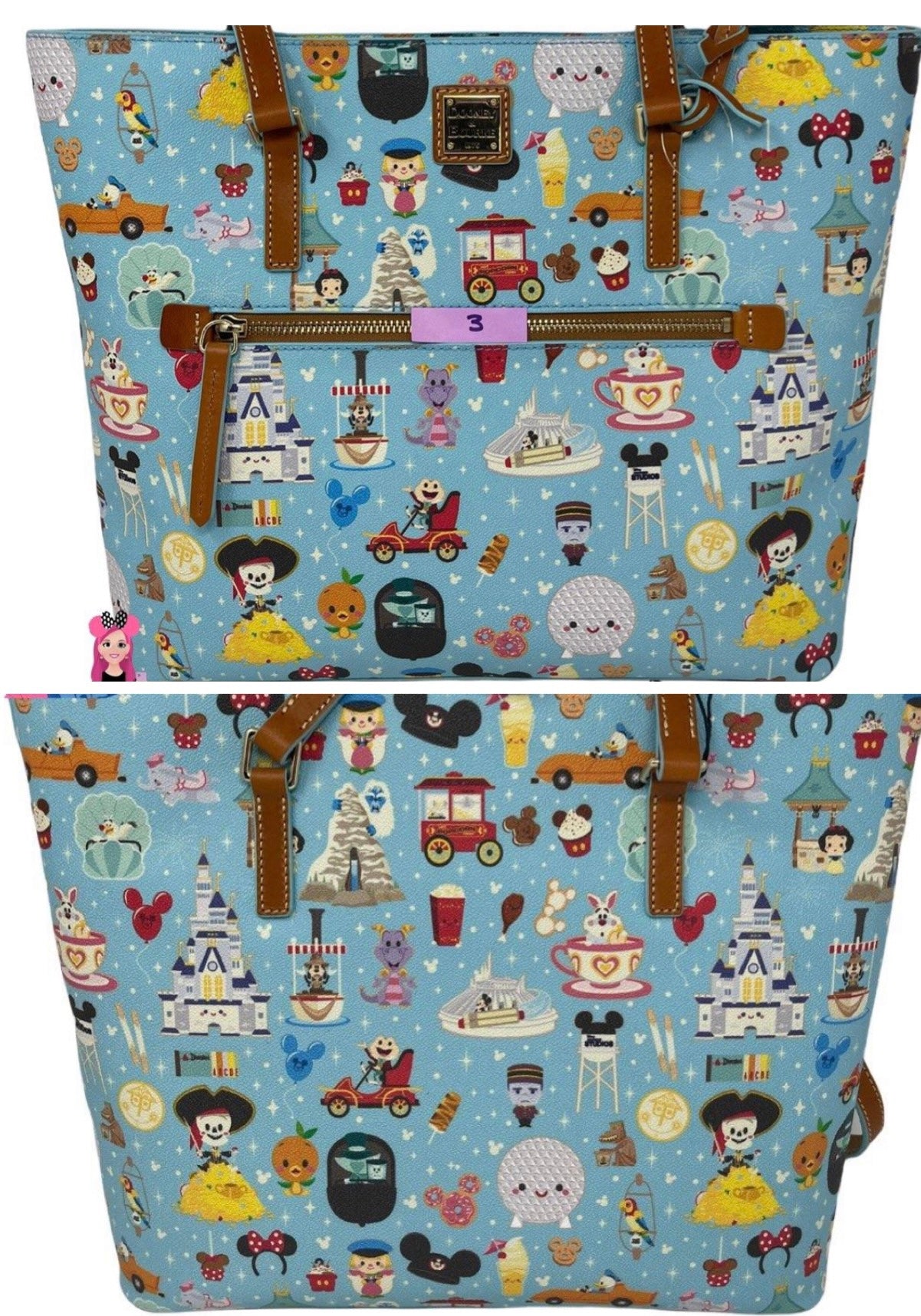 Disney Parks Dooney & Bourke Tote Bag Purse by Jerrod Maruyama