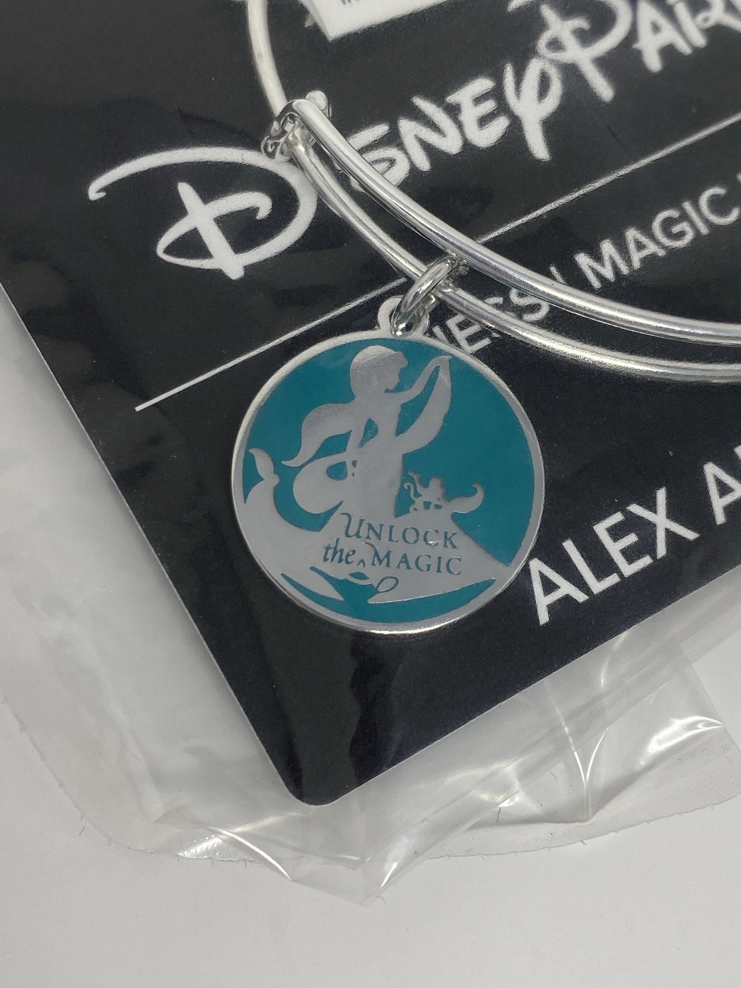 Disney Aladdin Jasmine Unlock the Magic Silver Alex and Ani Bracelet - World of Treasures