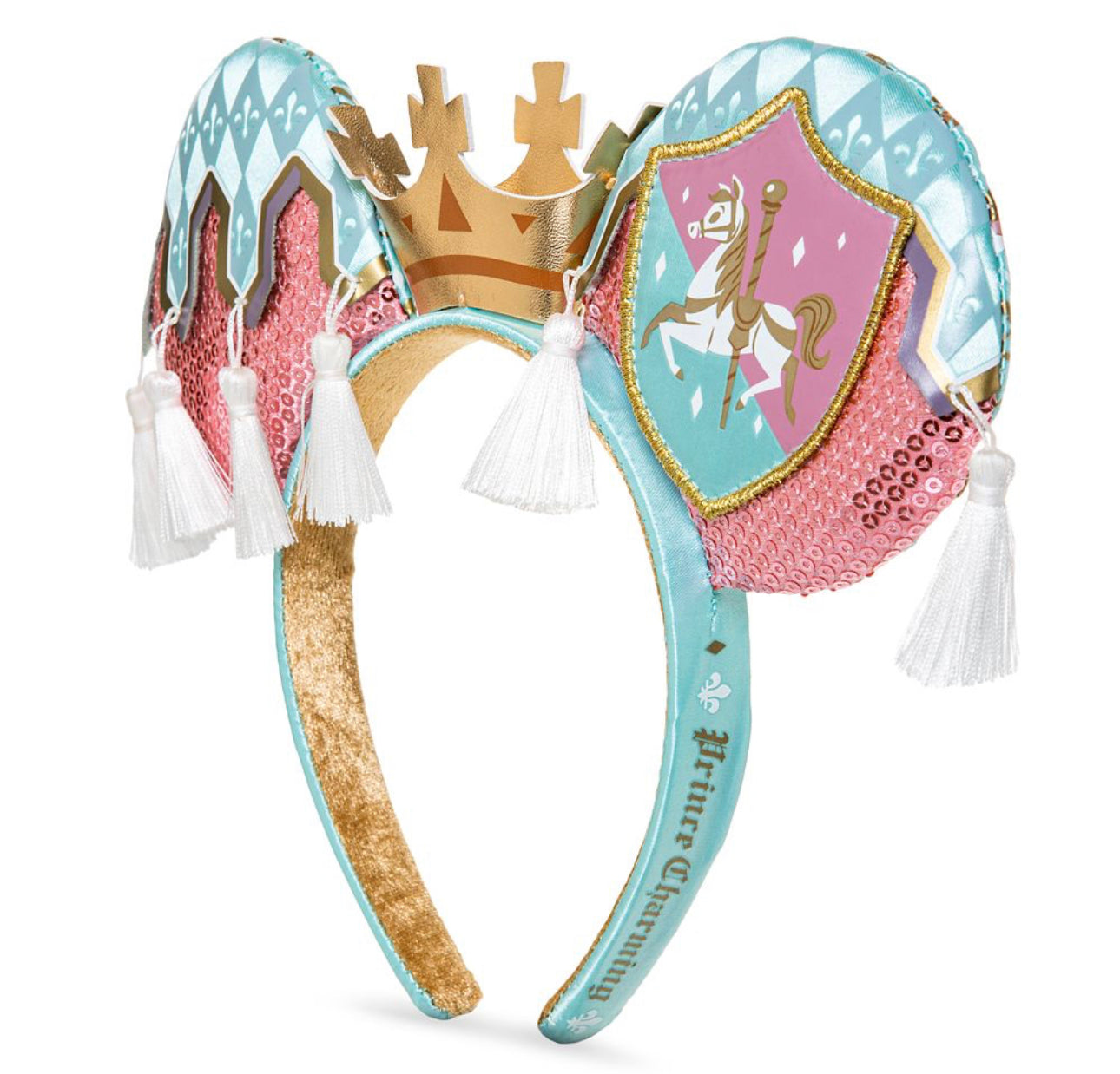 Disney World 50th Anniversary Mickey Main Attraction Prince Charming Carrousel Ear Headband