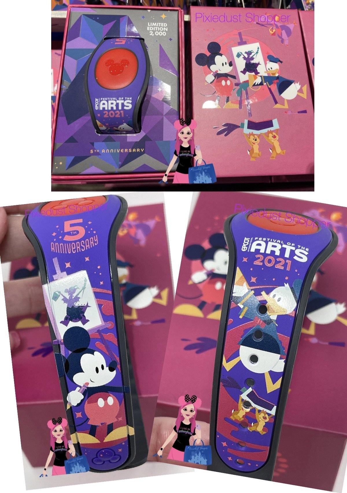 Disney Festival of Arts 2021 5th Anniversary Magicband Mickey and Friends-LE 2000 - World of Treasures