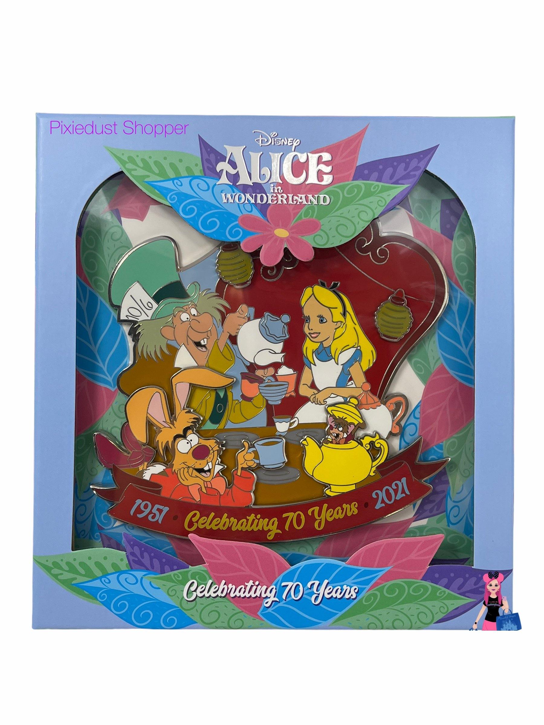 Disney Alice In Wonderland Celebrating 70 Years Jumbo Pin - World of Treasures