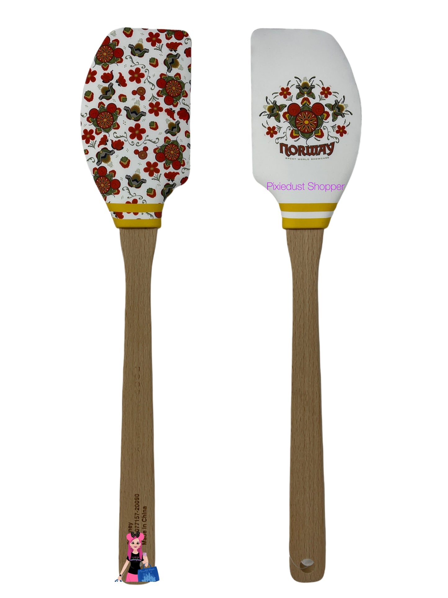 Disney EPCOT Norway World Showcase Mickey Rosemaling Spatula