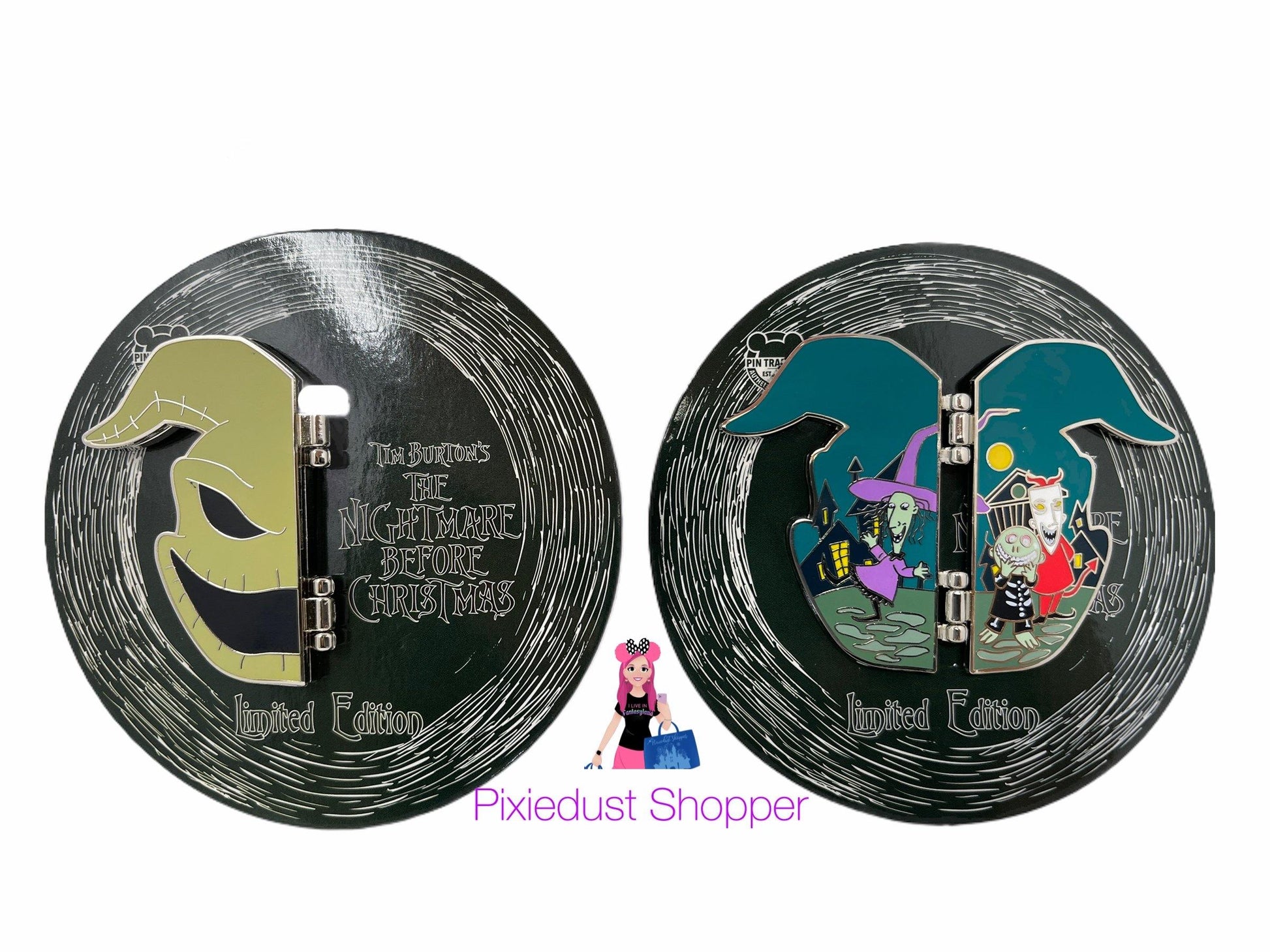 Disney Nightmare Before Christmas Oogie Boogie Hinged Limited Edition Pin - World of Treasures