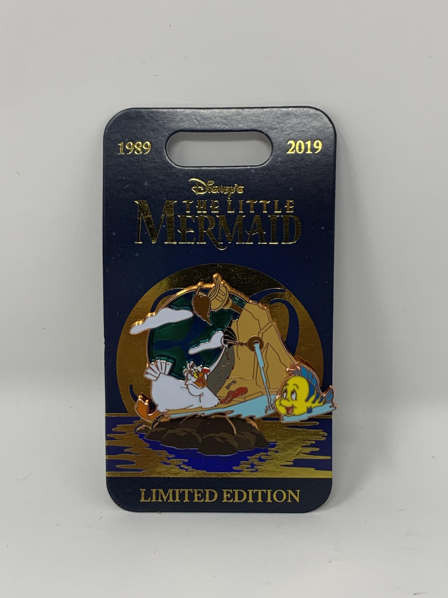 Disney Little Mermaid 30th Anniversary King Triton or Scully/Flounder LE Pin - World of Treasures