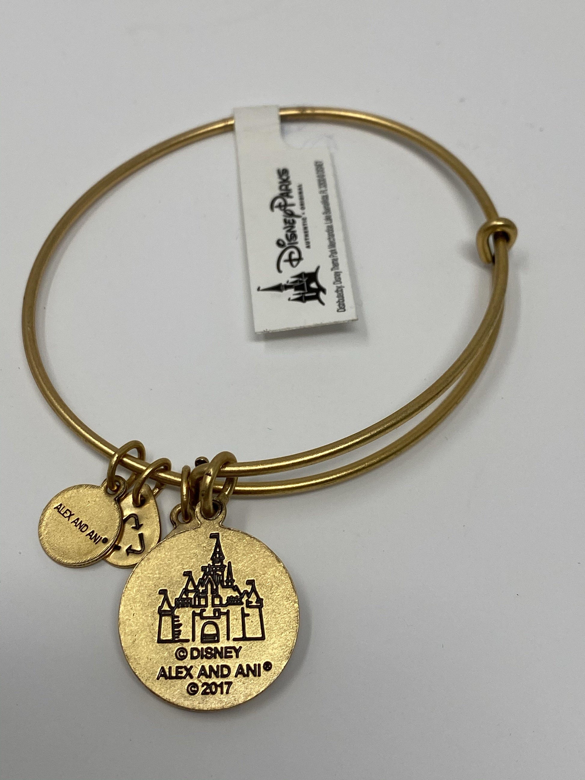 Disney Castle Rose Gold Alex and Ani Bracelet - World of Treasures