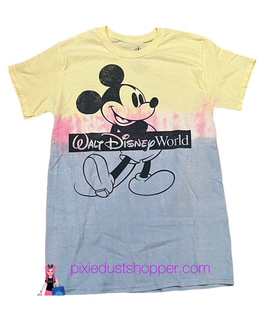 Walt Disney World Mickey Gradient Tie Dye Shirt size small