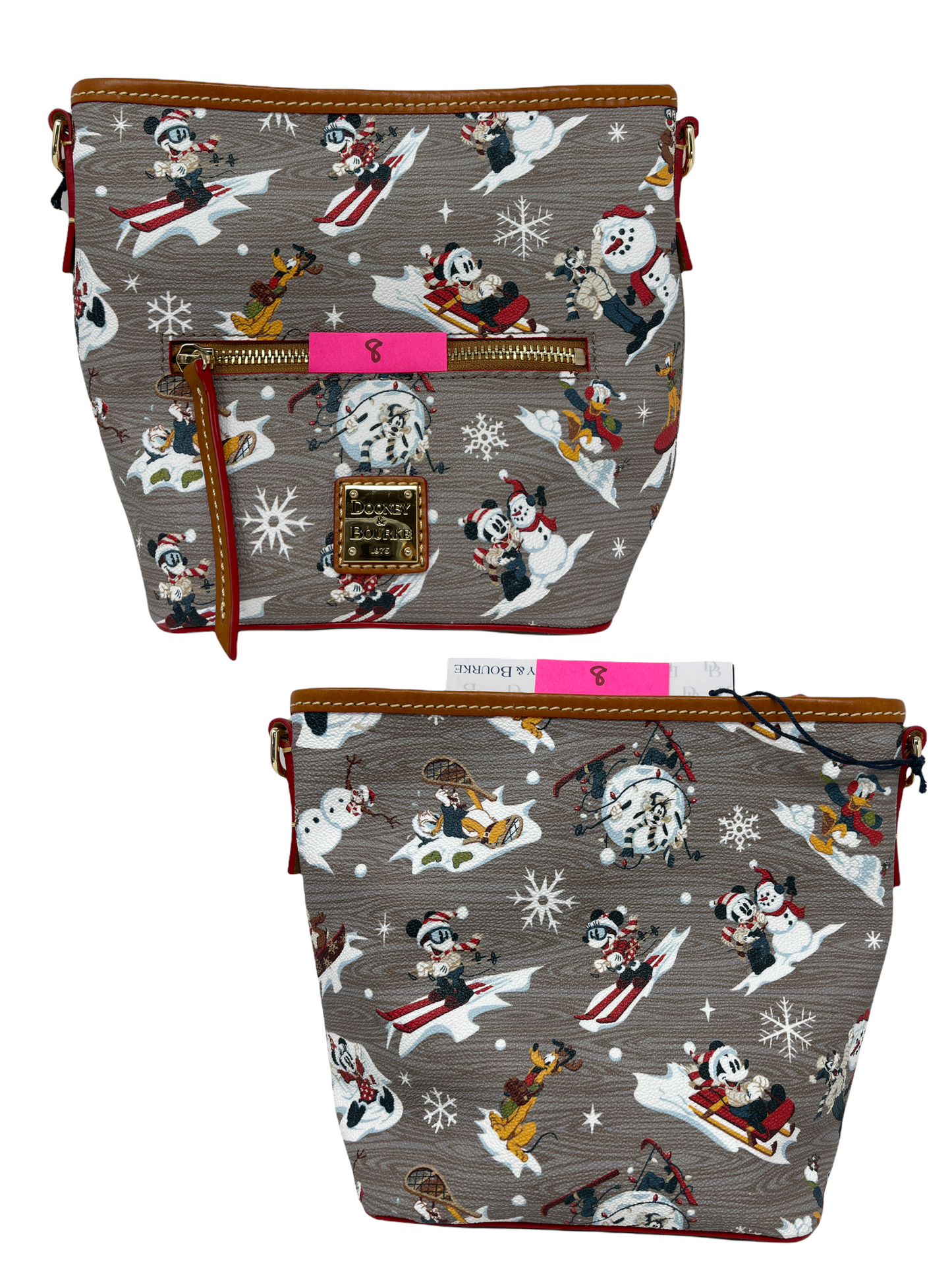 Disney Dooney & Bourke Mickey & Friends Holiday Crossbody Purse-Walts Lodge